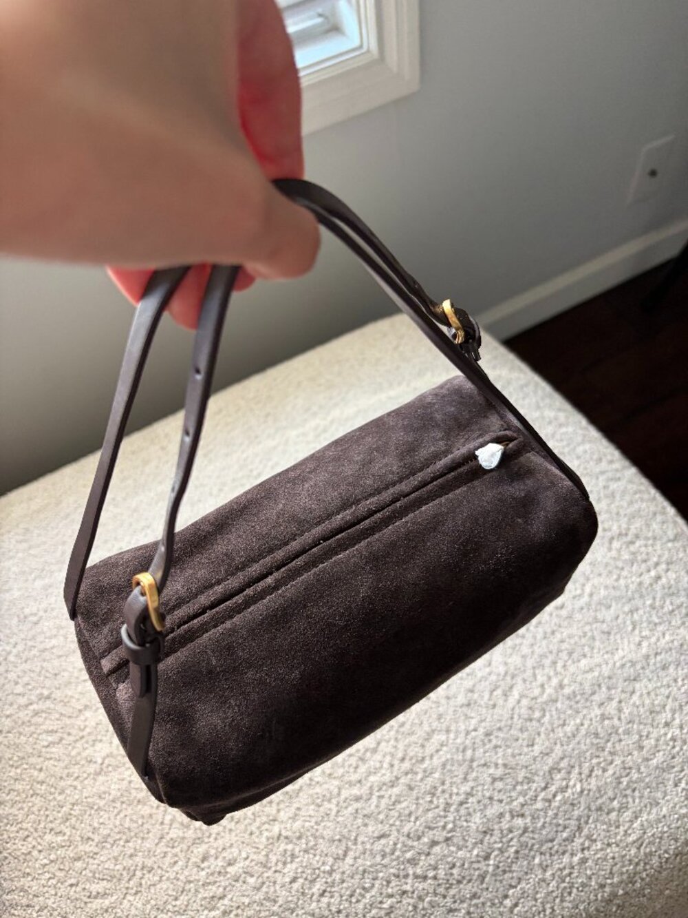 Vince Josie Suede Top Handle Bag